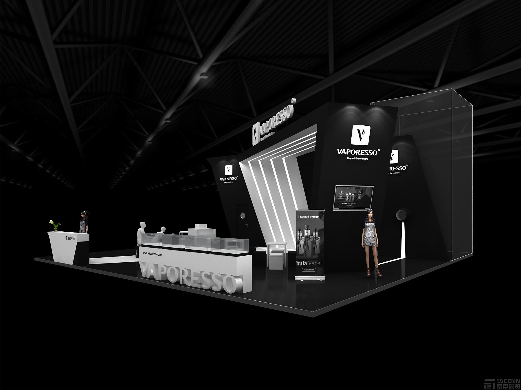 vaporesso電子煙展臺(tái)設(shè)計(jì)方案