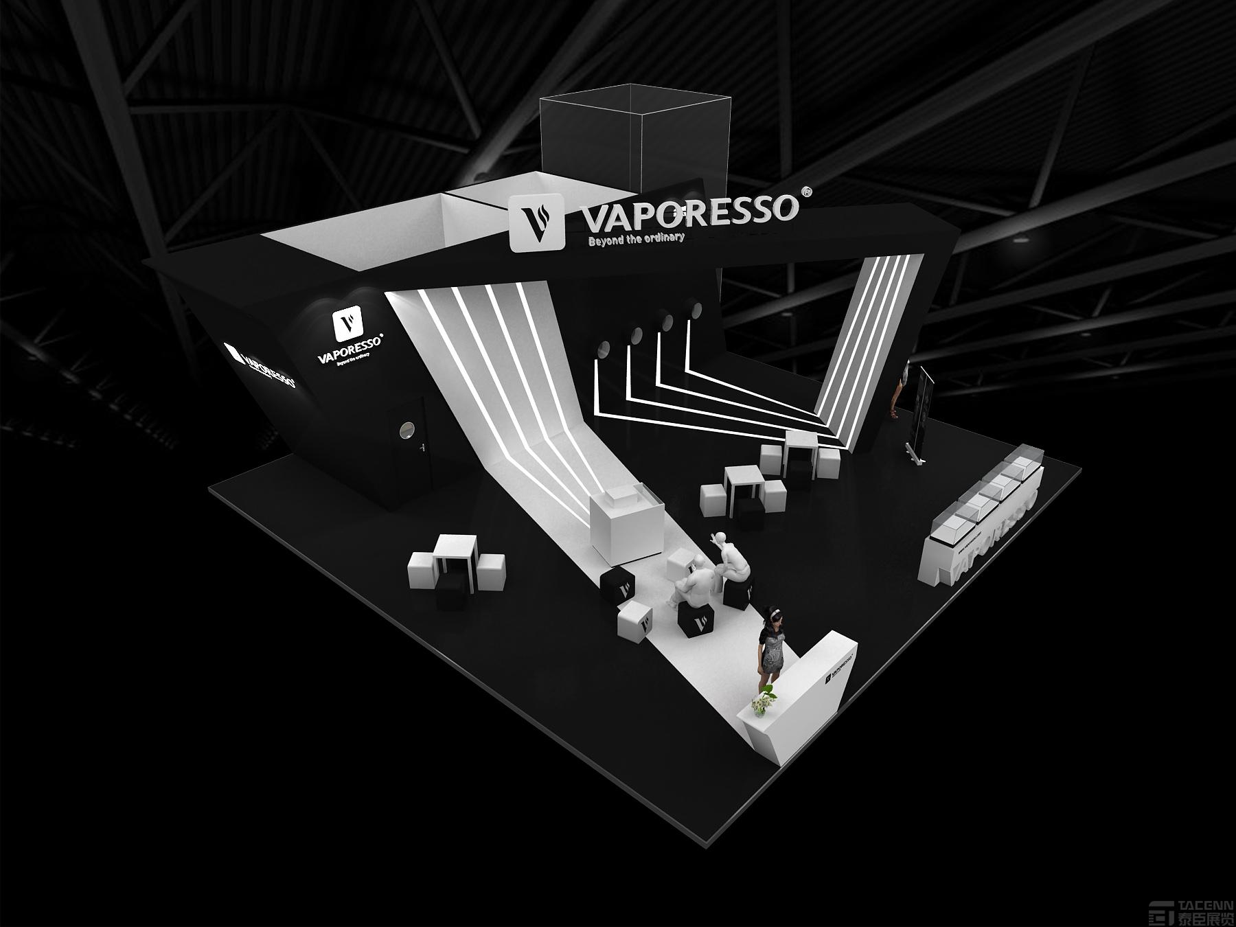 vaporesso電子煙展臺(tái)設(shè)計(jì)方案